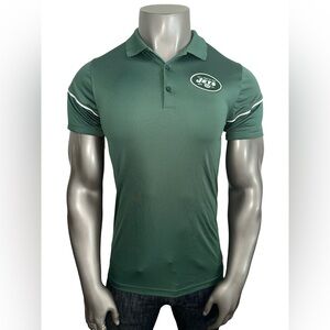 Nike Dri-Fit NFL New York Jets Training Men’s Small Green Polo Shirt